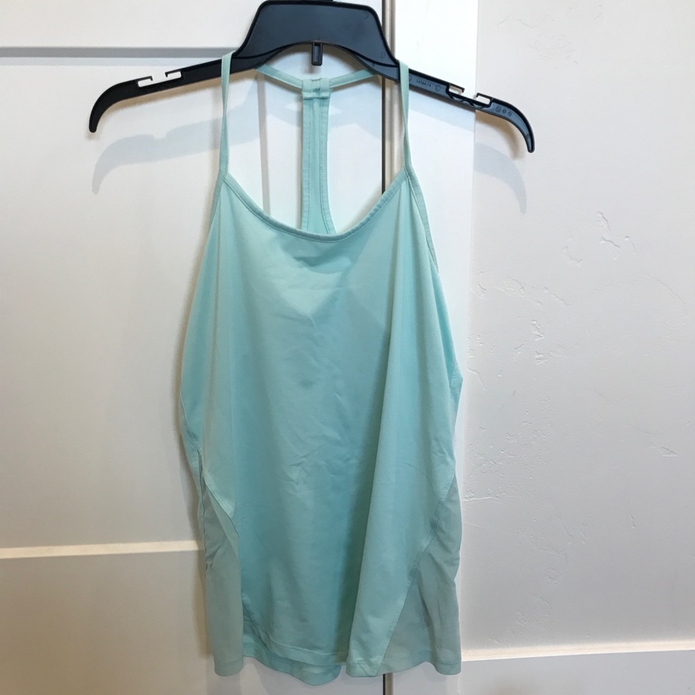 light blue workout tank